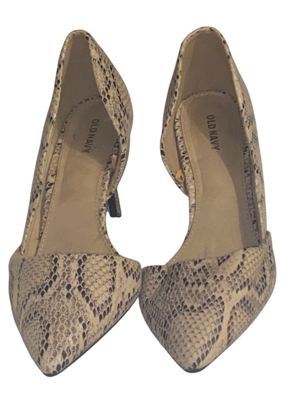 OLD NAVY d’Orsay FAUX SNAKESKIN PUMPS SZ 9